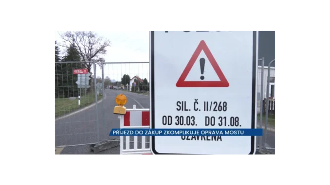 Doprava v Zákupách s komplikacemi kvůli mostu