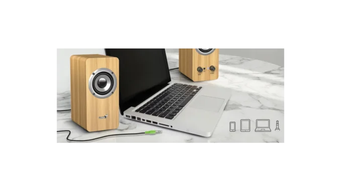 Stylové dřevěné reproduktory Genius SP-HF400 pro vás