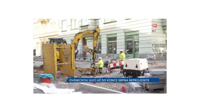 Uzavírka Ovenecké ulice v Praze 7 do srpna 2026