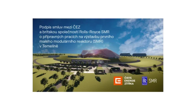 ČEZ uzavírá důležité smlouvy s Rolls-Royce SMR