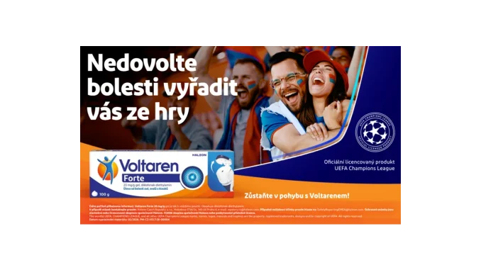 Voltaren: Oficiální partner UEFA Champions League