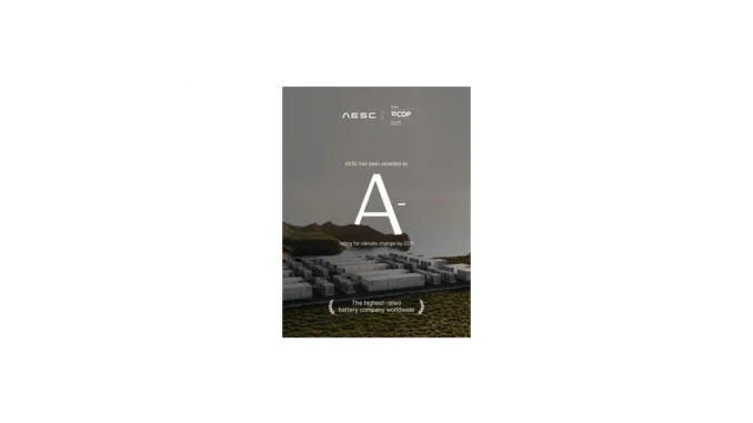 AESC dosáhla vynikající známky A- za klima