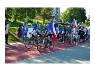 Cyklo-běh dětí zahájil cestu ze Zlína