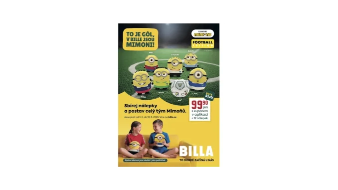 Plyšové Mimoni od BILLA vás dostanou do fotbalového víru