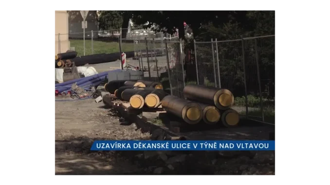 Děkanská ulice v Týně uzavřena pro rekonstrukci