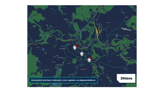 Dopravní omezení v Jihlavě v létě 2026