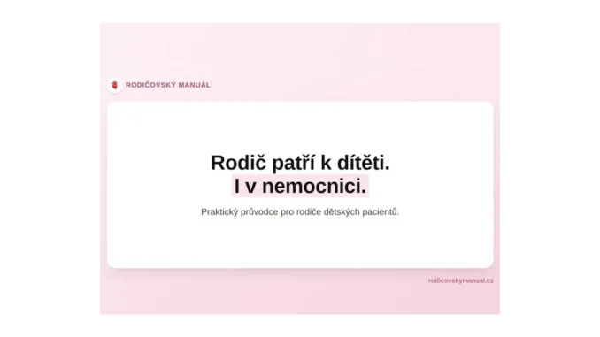Rodicovskymanual: Práva rodičů v nemocnicích