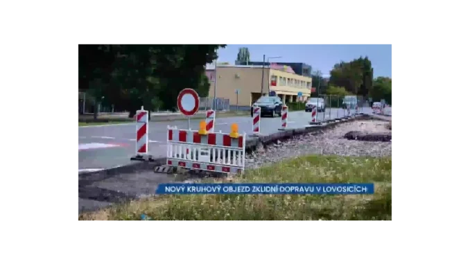 Lovosice: Nový kruhový objezd zklidní dopravu
