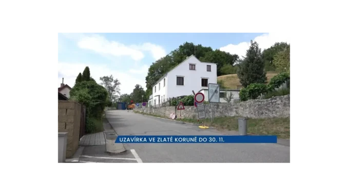 Zlatá Koruna: Uzavírka silnice komplikuje dopravu