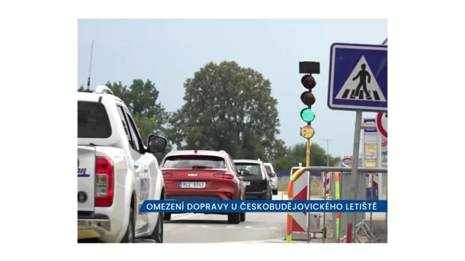 Problémy s dopravou u letiště v Českých Budějovicích