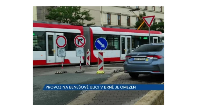 Horkovody mění dopravní situaci na Benešově ulici
